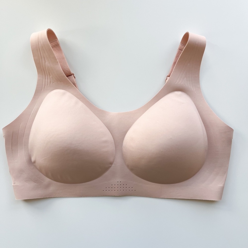 Momcozy CoolFit Seamless Regular Bra XL Plus Nude Oyster Pink‎